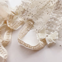 Lace Flowers Whimsical Elastic Headband: 9 Design Options