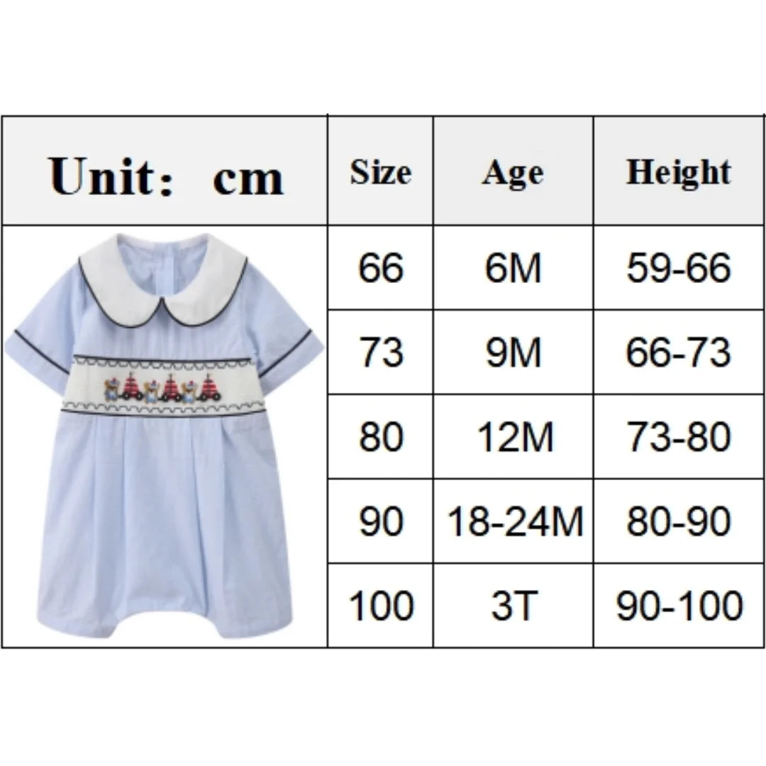 Teddy Bear and Stripe Seersucker Romper - Soft, Stylish & Perfect for Summer Adventures - The Palm Beach Baby The Palm Beach Baby