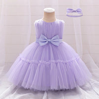 Rowena Lace Special Occasion Dress with Matching Headbow