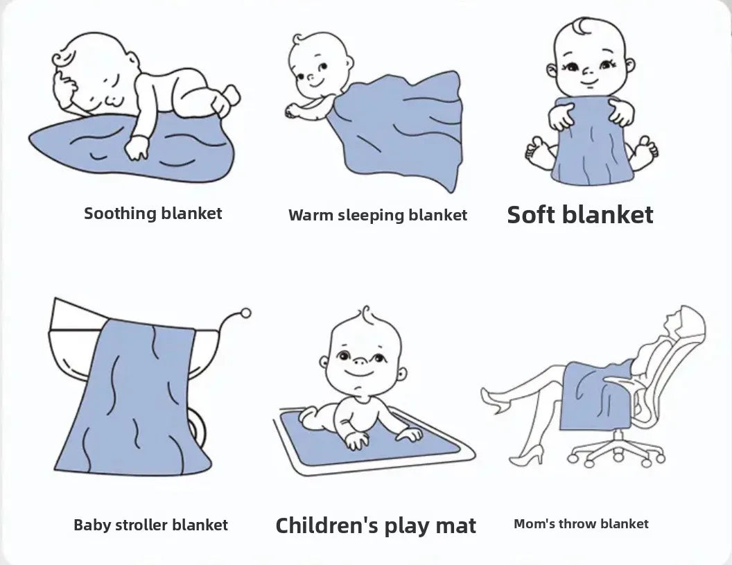 Adorable Minky Dot Blanket in 4 Cute Designs for Babies - Children - The Palm Beach Baby 15 - 21 Day Shipping
