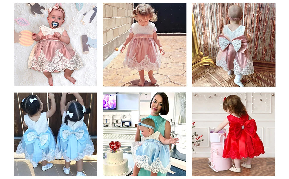 Lauren Lace Special Occasion Dress With Headband - The Palm Beach Baby Estimated 14 - 25 Day Shipping