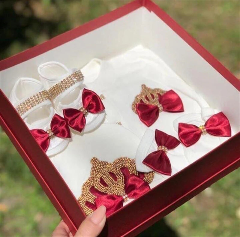 Luxurious  Baby Layette Set - Butterfly Gold