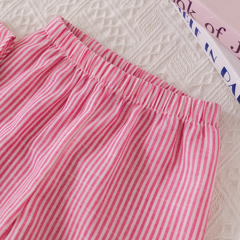 "Pink Sweetie" Stripe 2 PC Pants Set