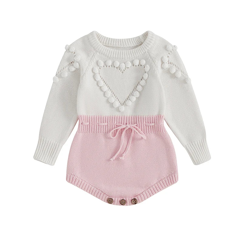 "Sweetheart" Sweater Knit Romper - 2 Colors