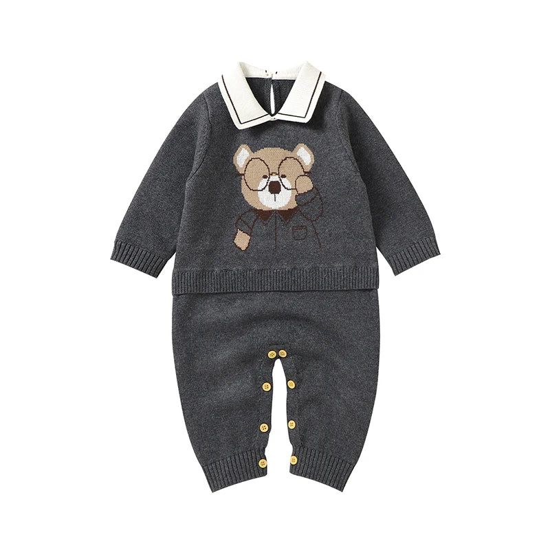 "Beary Cute" Knit Romper And/Or Blanket