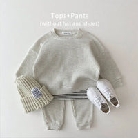 Bryce 2 Piece Fashionable Childrens Waffle Knit Clothing Set - The Palm Beach Baby