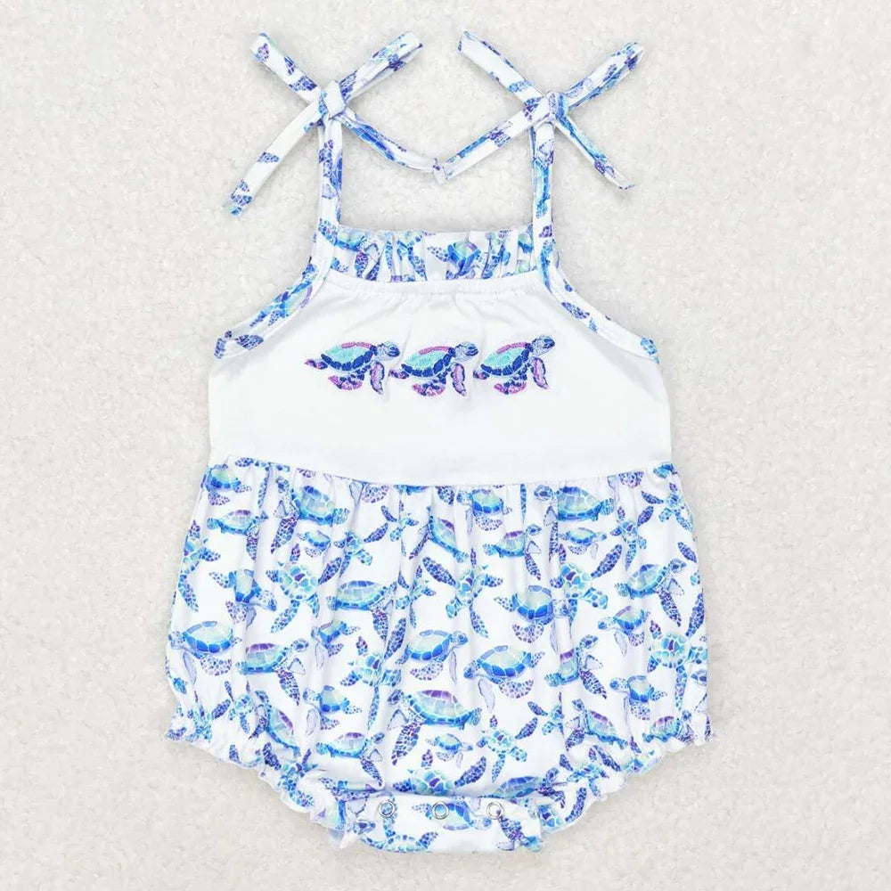 Vivacious Frills Baby Rompers for Girls - Cute Bows & Playful Frills - The Palm Beach Baby