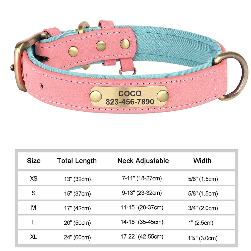 Personalized Dog Collar - Soft Fabric with Metal Buckle, Adjustable, Engraved ID Tag & Comfort - The Palm Beach Baby