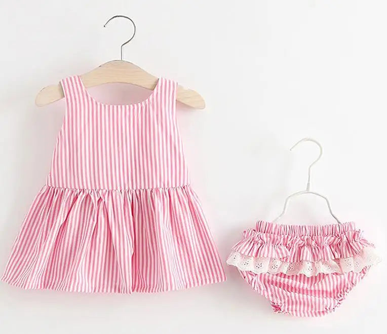 "Annamarie" Seersucker 2 PC Dress Set