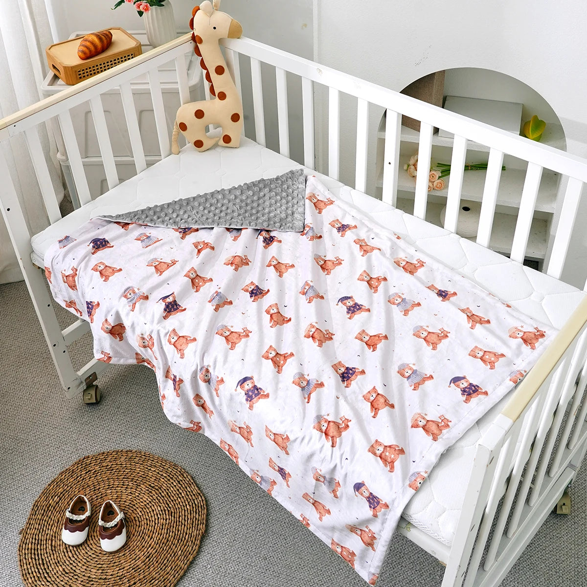 Sleepy Time Minky Blanket in 3 Baby-Approved Prints - The Palm Beach Baby Estimated 12 - 20 Day Shipping