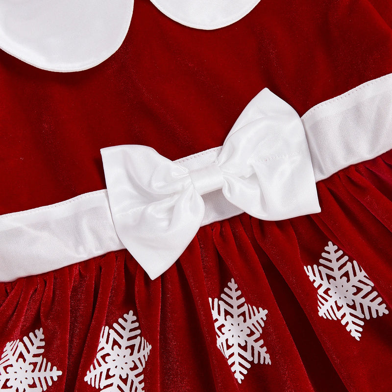 Sweet Snowflakes and Frills - Holiday Red