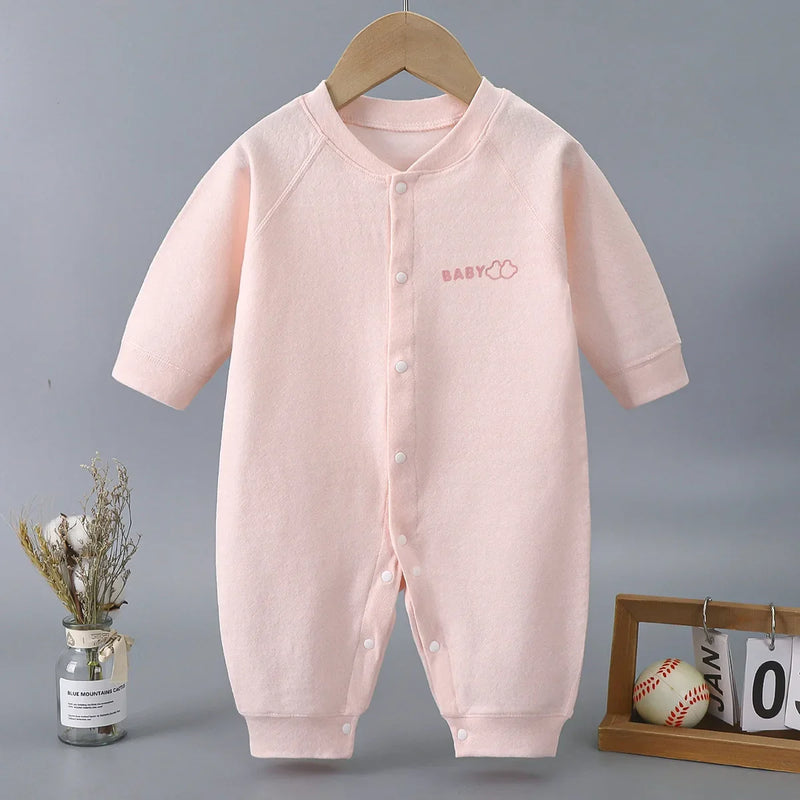Pink Baby1 Onesie - Ultra-Soft Cotton Romper for 6-18 Months, featuring a cute pink design and convenient snapped front, perfect for casual play and everyday comfort. Ideal as a gift idea for new parents.