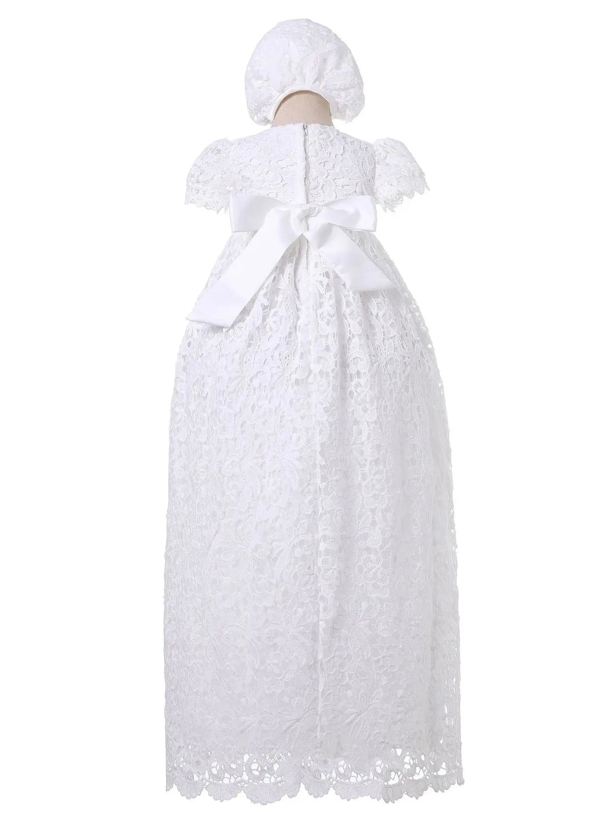 Zoey Elegant Lace Special Occasion Gown With Matching Hat