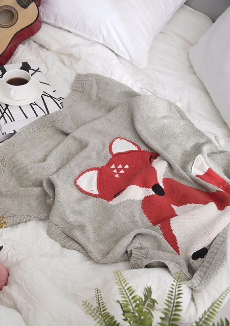 "Sleepy Tight" Cute Animal-Themed Kid's Blankets