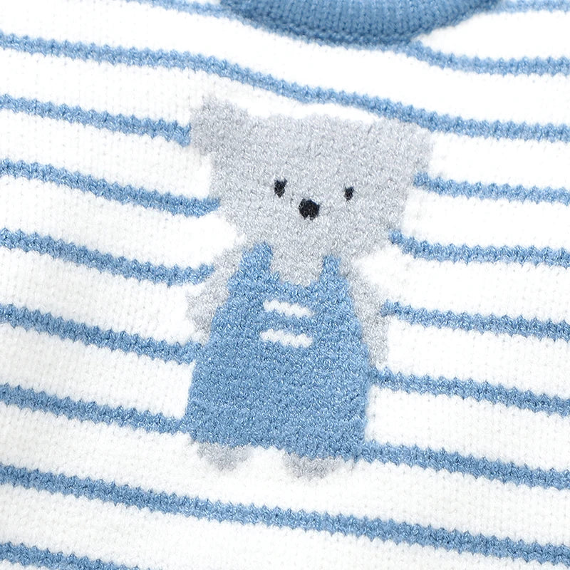 "Beary Cutie" Knit Baby's Romper