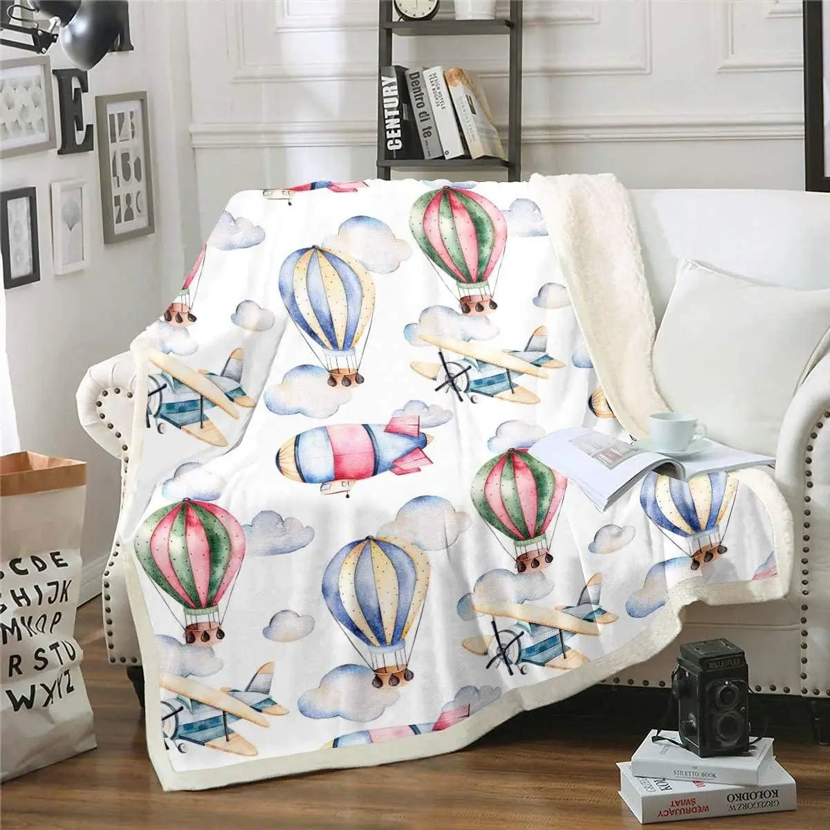Children's Soft Lightweight Fleece Throw Blankets - 7 Colorful Prints - The Palm Beach Baby Estimated 14 - 20 Day Shipping