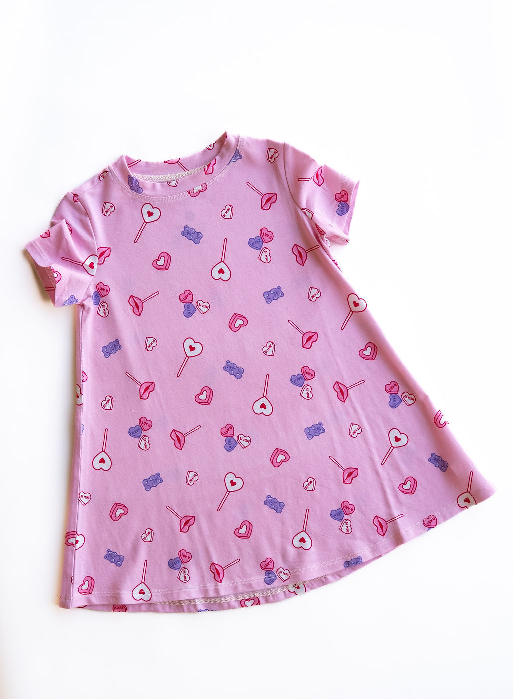 Be Mine - Adorable Girls Pink A-Line Dress - The Palm Beach Baby Lovey&Grink
