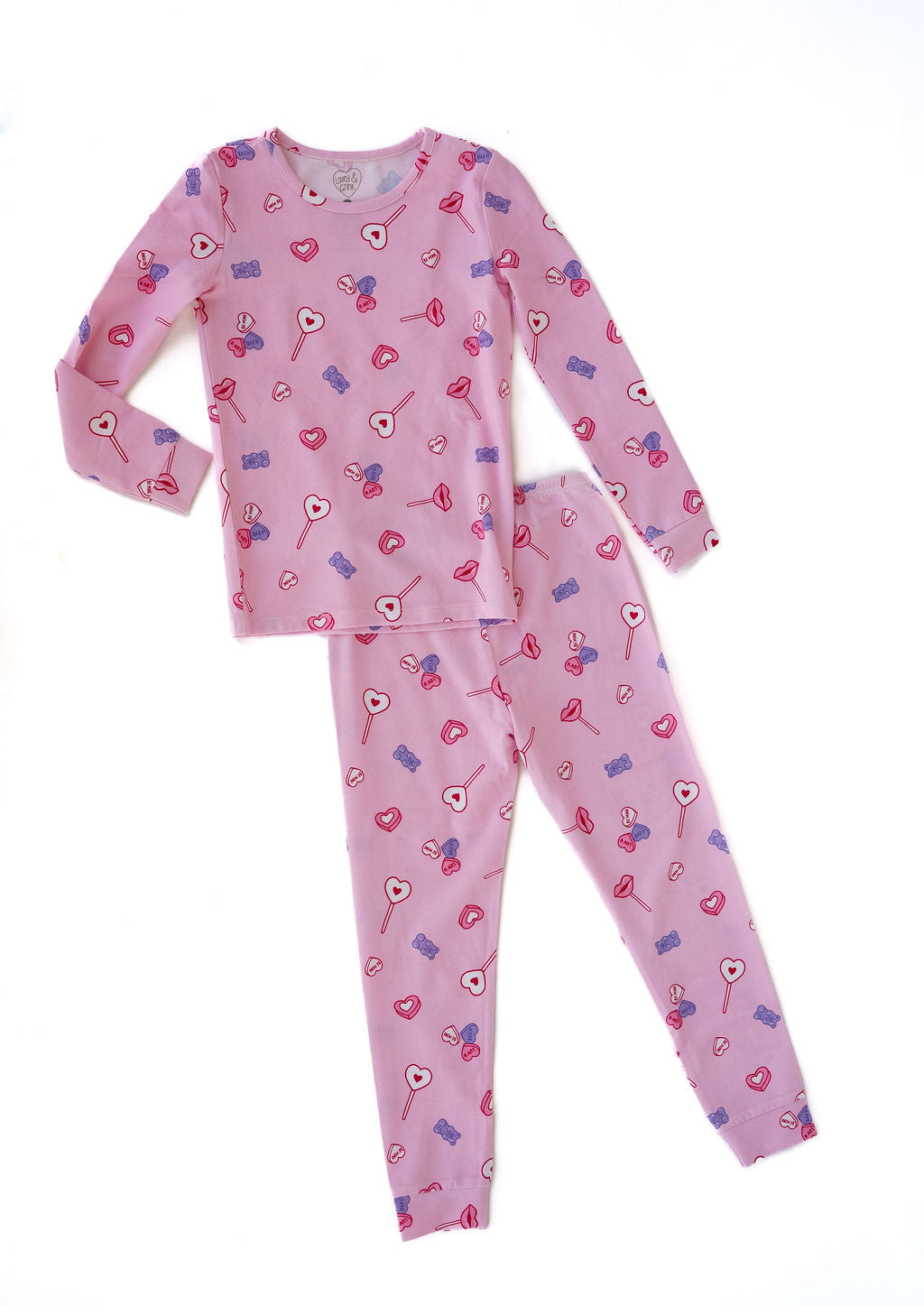 Be Mine Sweet Pink Lovin' Pajamas for Children - 12mos-10yrs - The Palm Beach Baby Lovey&Grink