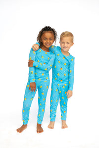 Lovin' Dreidels Blue Kids Pajamas Set - 12mos-10yrs - The Palm Beach Baby Lovey&Grink