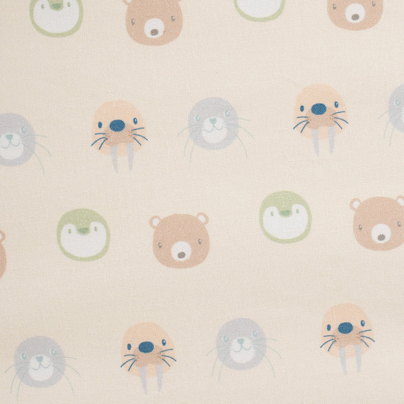Sealy Children's Floor Cushion - Animal Faces and Beige - 12 Months +