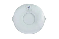 White Sealy floor cushion made of soft fabric with handles on sides for easy carrying