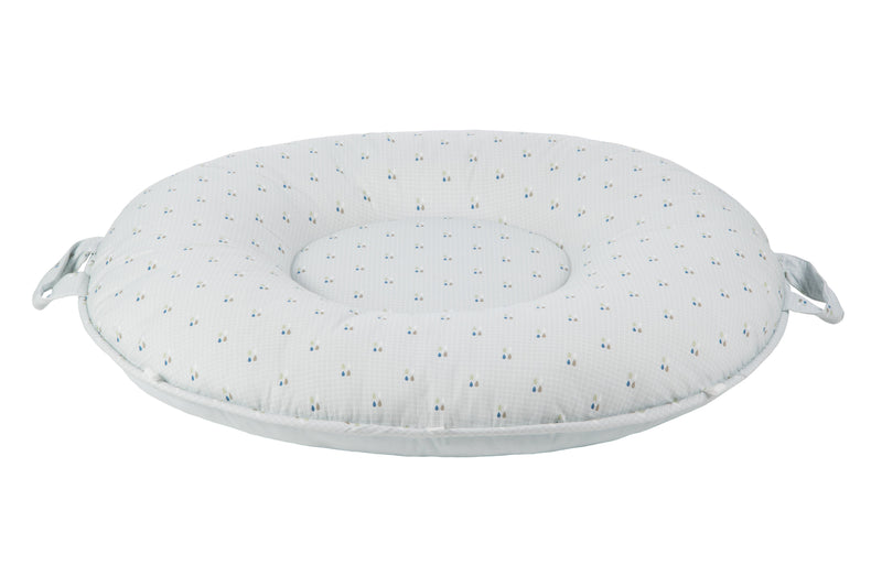 Sealy Children's Floor Cushion in Drops and Robin Blue - 12 Months & Older