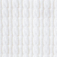 Classic Cable Knit Baby Sweater in White
