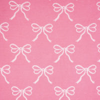 Coquette Bow Jacquard Knit Baby Blanket