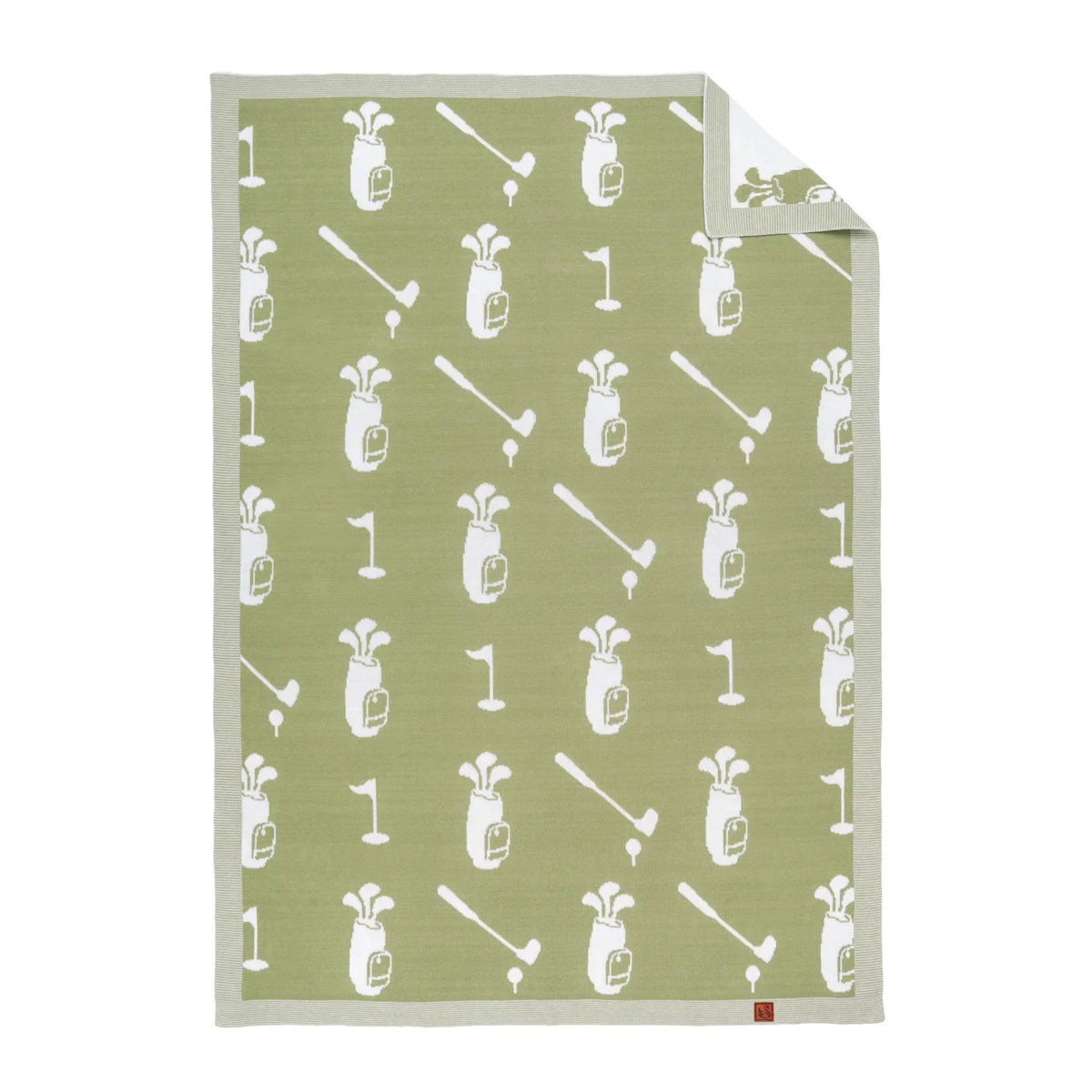 Golf Jacquard Knit Baby Blanket For Cozy Comfort
