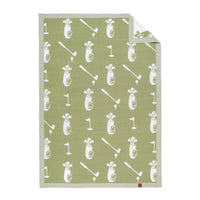 Golf Jacquard Knit Baby Blanket For Cozy Comfort - The Palm Beach Baby
