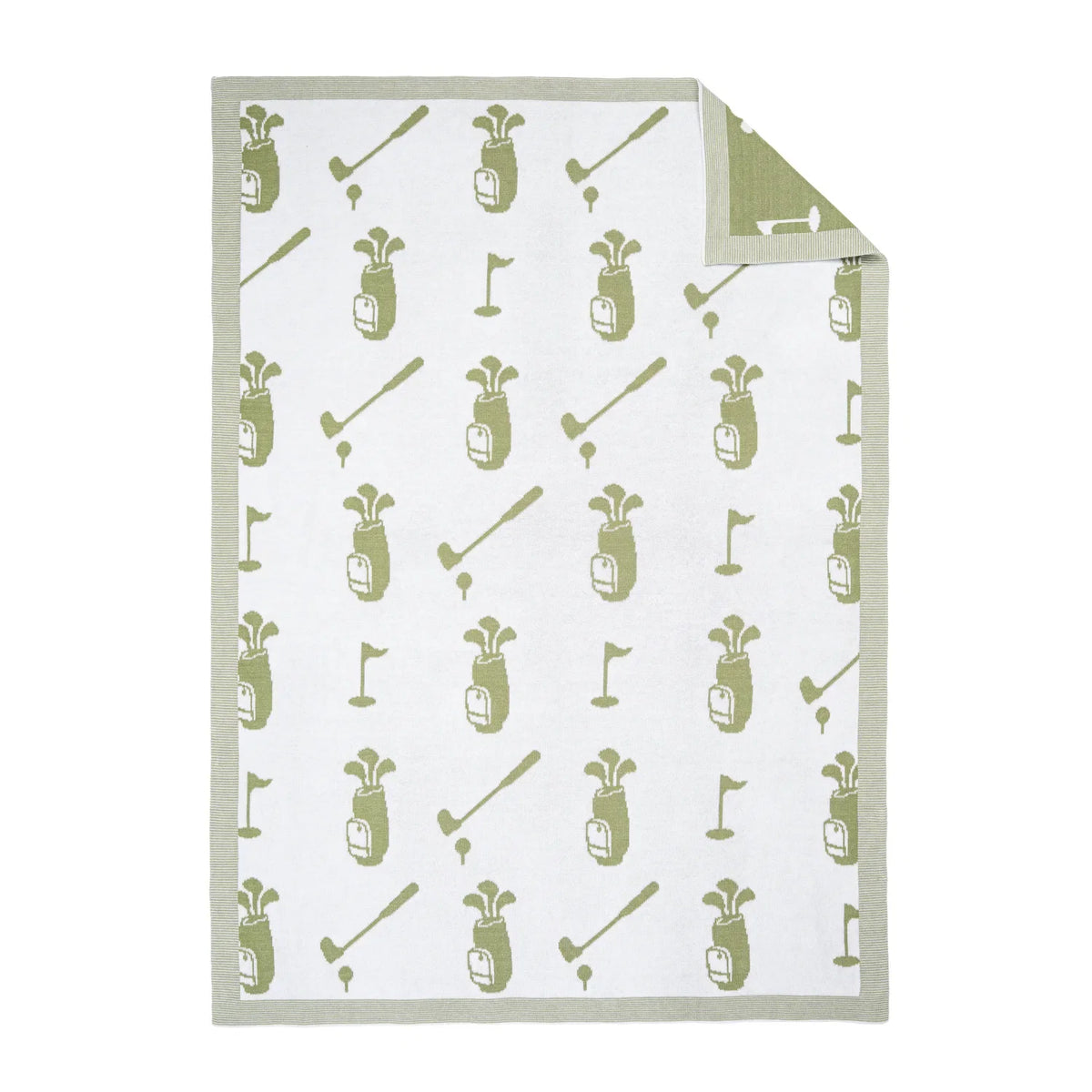 Golf Jacquard Knit Baby Blanket For Cozy Comfort