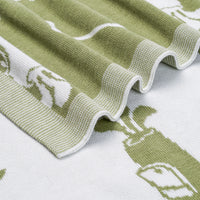 Golf Jacquard Knit Baby Blanket For Cozy Comfort - The Palm Beach Baby