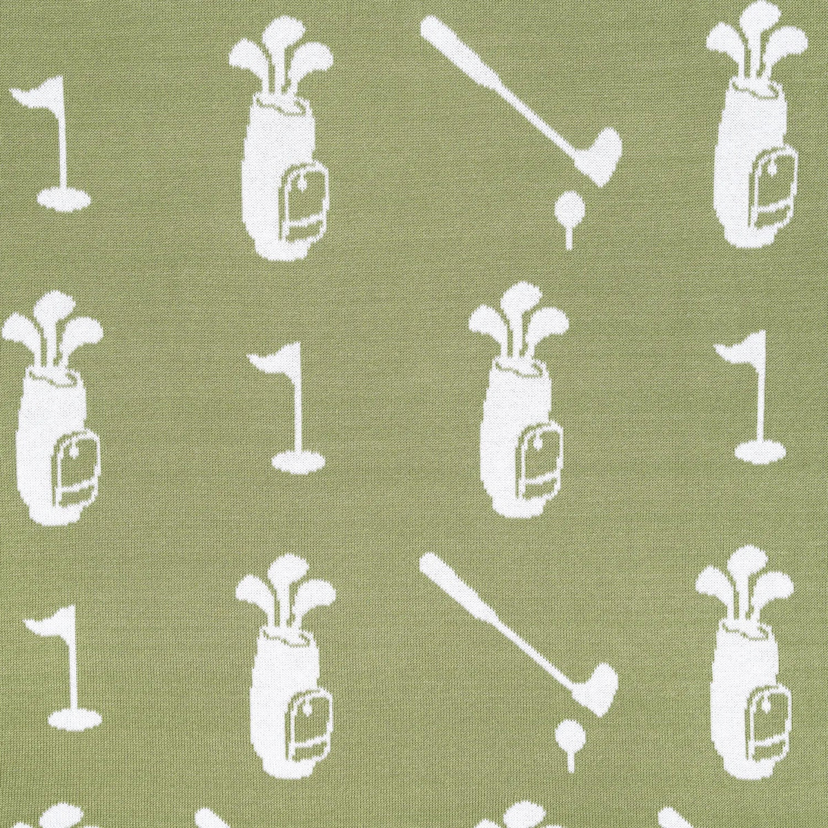 Golf Jacquard Knit Baby Blanket For Cozy Comfort