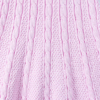 Cable Knit Polo Dress in Lilac