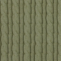 Classic Cable Knit Baby Sweater in Sage Green
