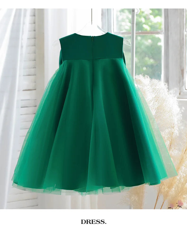 "Sari" Elegant Party Dress With Big Bow -12 Colors