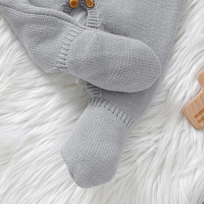 "Sail Baby" Footed Knit Footed Romper