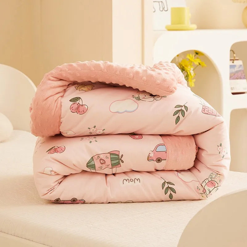 Adorable Cartoon Crazy Children's Cotton Blend Cozy Warm Minky Blanket - The Palm Beach Baby Estimated 13 - 20 Day Shipping