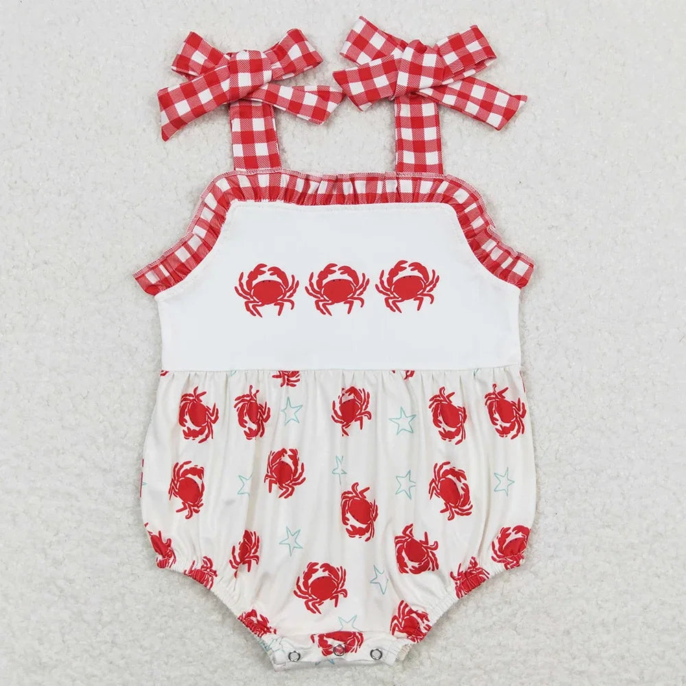 Vivacious Frills Baby Rompers for Girls - Cute Bows & Playful Frills - The Palm Beach Baby