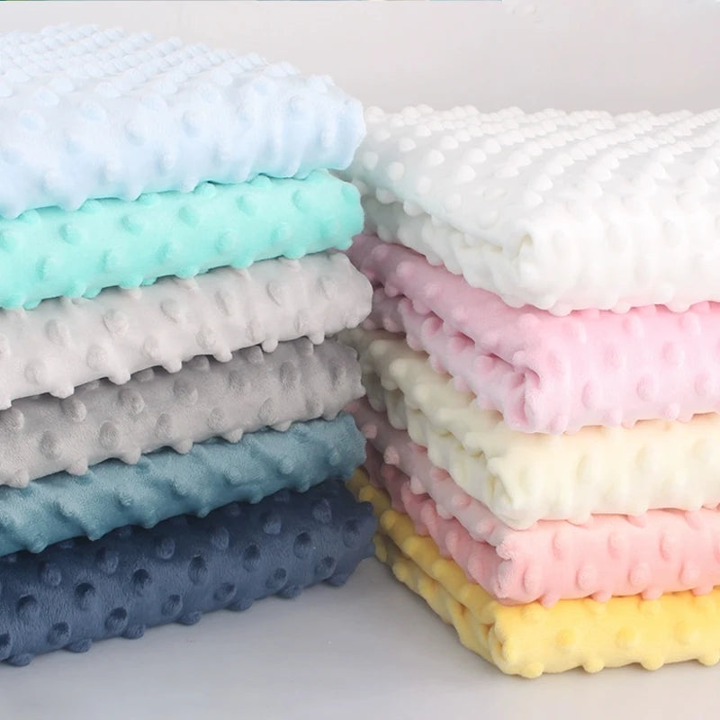 Ultra-Soft Sensory Minky Dot Children's Blanket In 10 Baby-Loved Colors - The Palm Beach Baby Esrimated 13-19 Day Shipping
