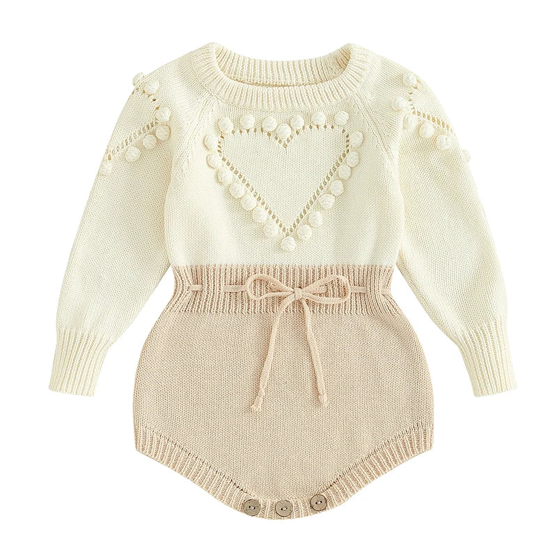 "Sweetheart" Sweater Knit Romper - 2 Colors