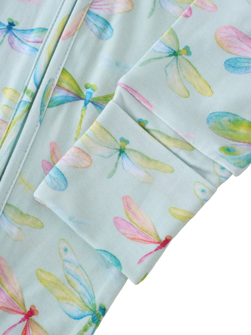 "Firefly Cutie" Print Babies Romper