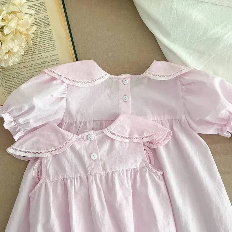 Petra Petal Collar Baby Bubble for Little Girls - 2 Colors - The Palm Beach Baby