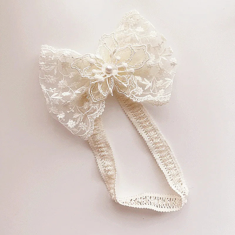 Lace Flowers Whimsical Elastic Headband: 9 Design Options