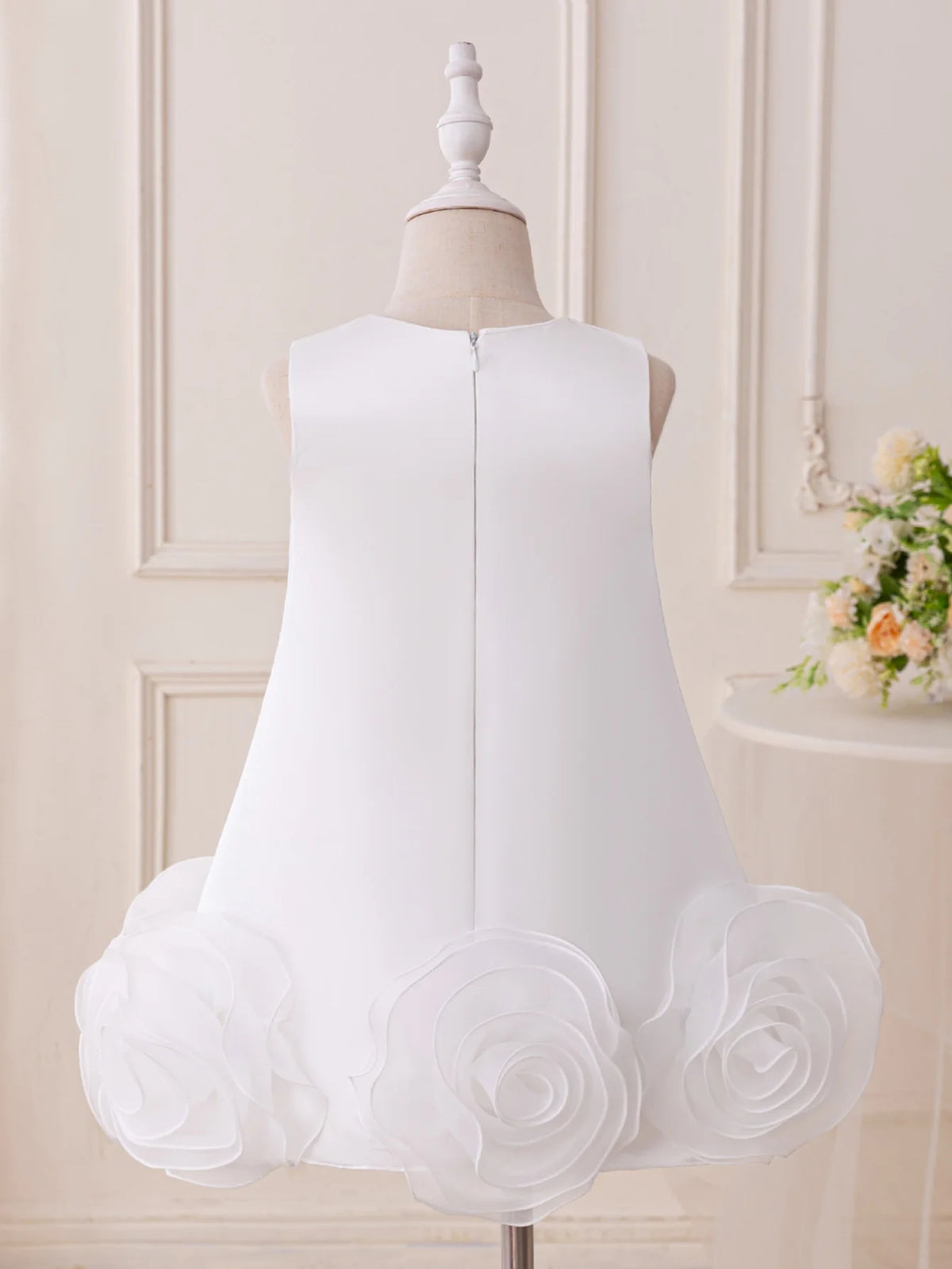 Marlana Elegant Tulle Rosettes Dress for Girls - 5 Color Options