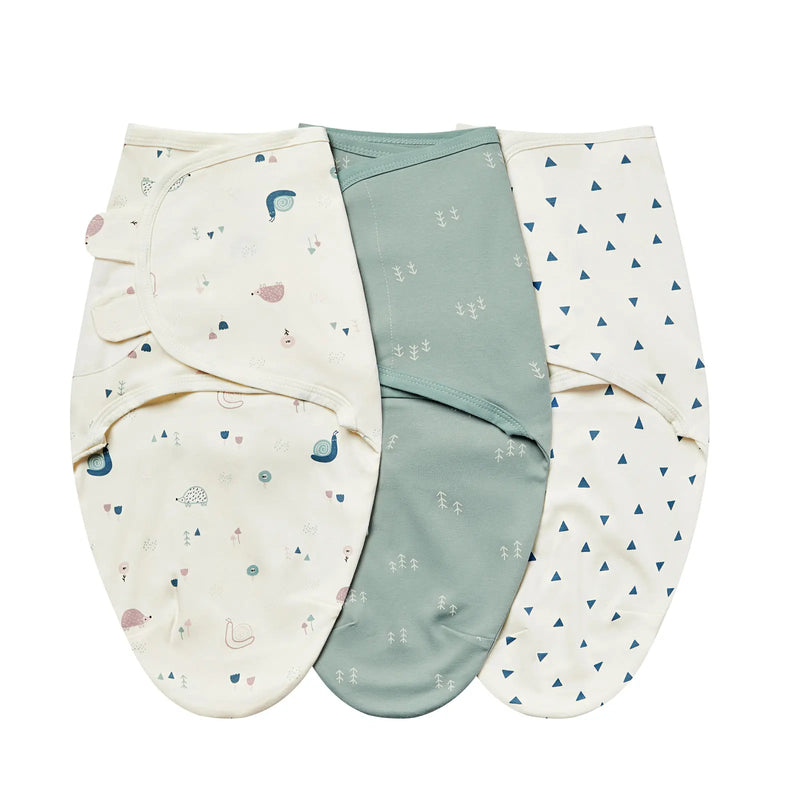 Soothing Baby Swaddle Bags for Babies - 3 Piece Set in a warm earthy tone collection for swaddle bags. Cozy and functional baby swaddle bags perfect for wrappings.