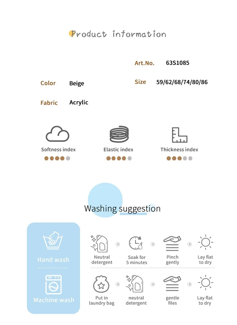 Product information sheet for Pumpkin Embroidered Overalls Knit Baby Outfit - Includes care instructions for this cute and cozy knit baby outfit.