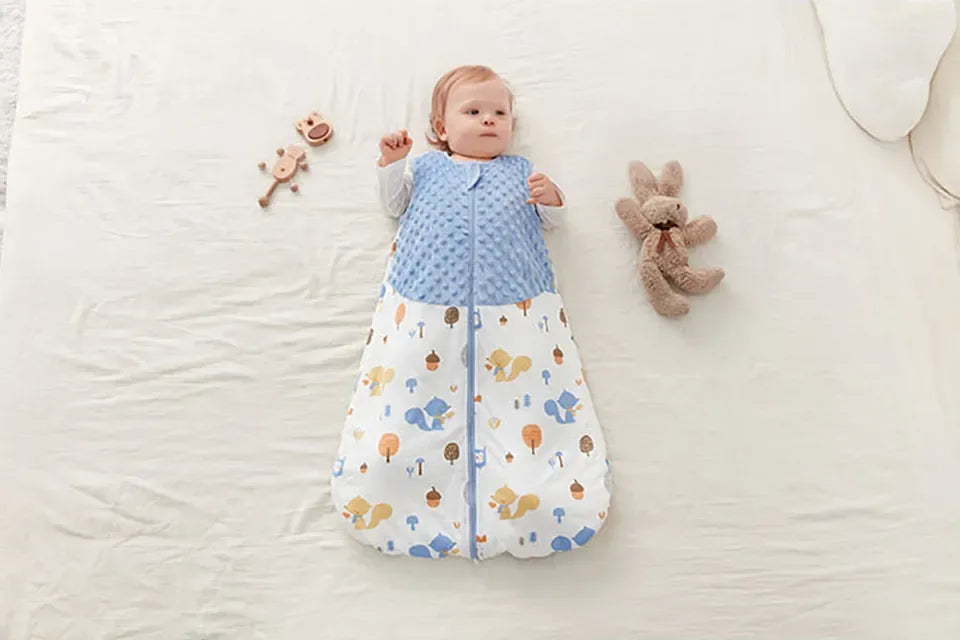 Cotton Sleepsack for Babies - Nature Print, Sleeveless, Anti-Kick Design for Better Sleep - The Palm Beach Baby