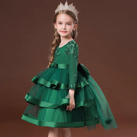 Emmerson Tiered Special Occasion Dress - Satin and Tulle Elegance