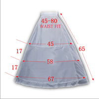 White children's Petticoat Crinoline Underskirt, 6 styles/lengths, adds volume to special occasion dresses.